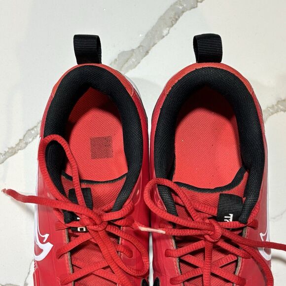 Nike Fast Flex Trout Football Cleats Red Black Boys Size 5.5Y - Picture 9 of 13